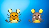 Regular and shiny Dedenne (Image via TPC)